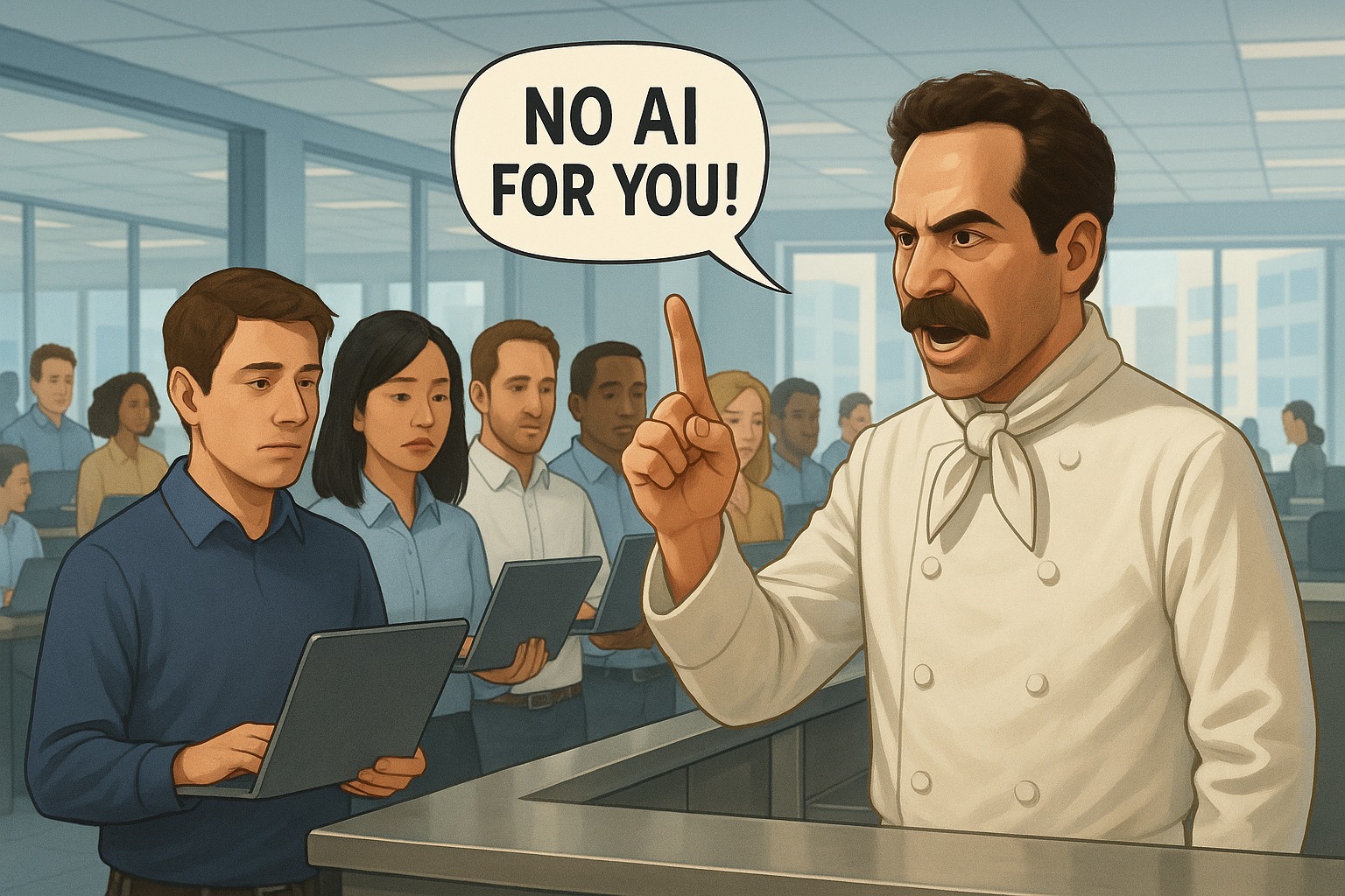 "ההטמעה הצליחה והעובדים השתמשו ב-AI – אבל אז מנהל האבטחה עצר הכול"
